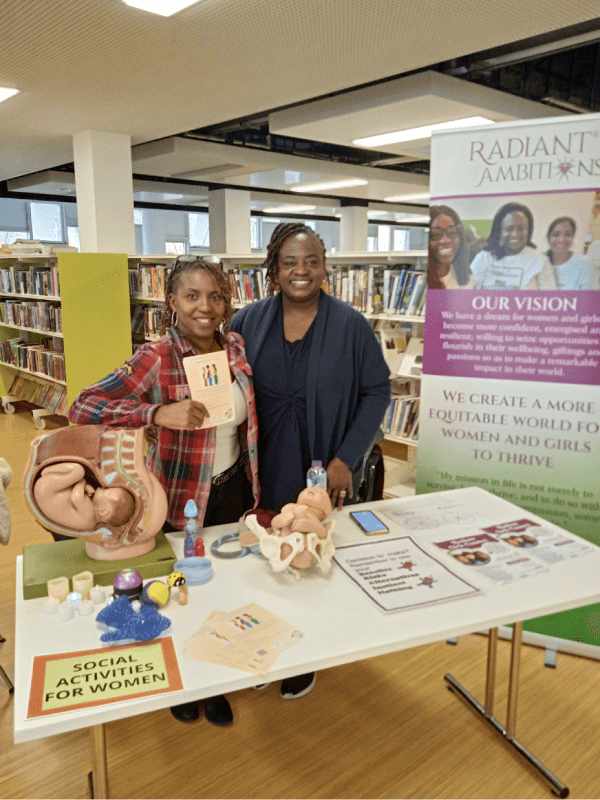 Karen Gasper at library